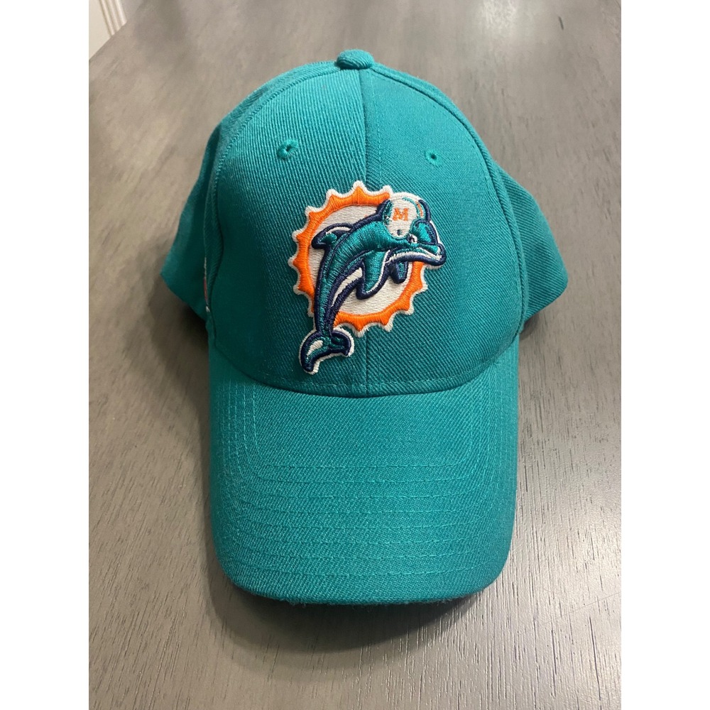 Reebok Miami‎ Dolphins NFL Teal Adjustable Baseball Hat Mens Embroidered Cap